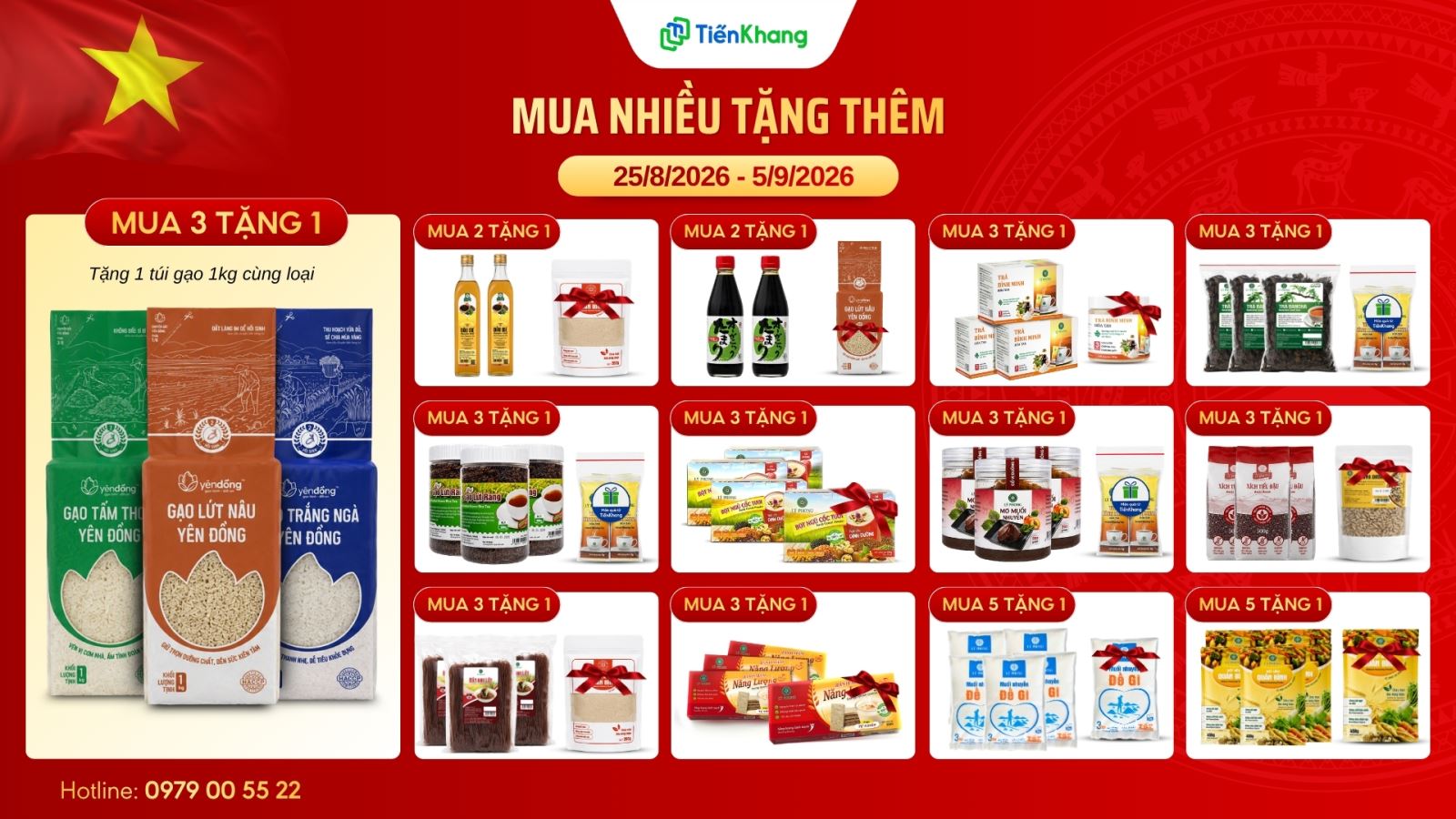Ưu đãi Quốc Khánh - Mua nhiều tặng thêm