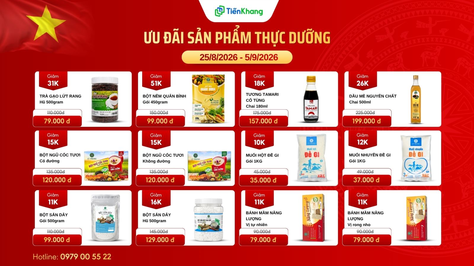 Giảm giá các sản phẩm thực dưỡng thương hiệu Lý Phong