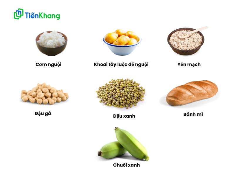 Một số loại thực phẩm có chứa nhiều tinh bột kháng