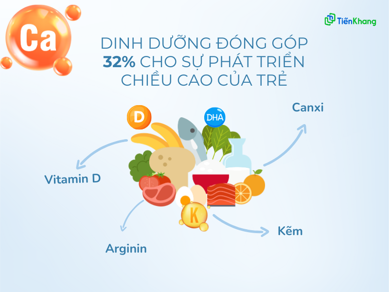 Mối quan hệ giữa dinh dưỡng và chiều cao của trẻ