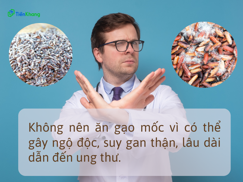Gạo bị mốc có ăn được không?