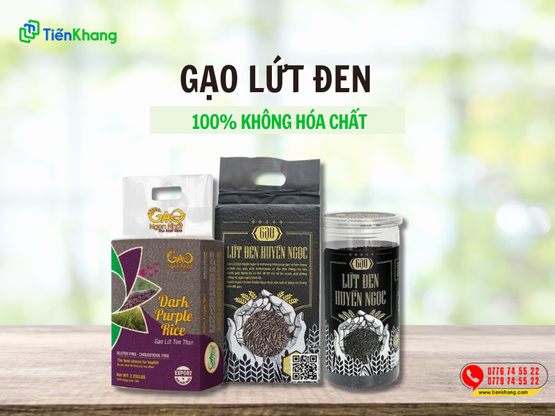 Gạo lứt đen Huyền Ngọc Cỏ May phân phối tại Tiến Khang