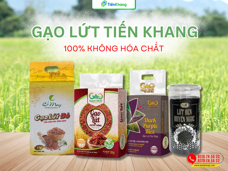 Gạo lứt tại Tiến Khang 100% không hóa chất độc hại