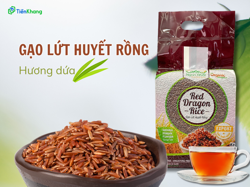 Gạo lứt huyết rồng hương dứa là loại gạo thường được dùng để nấu nước gạo lứt