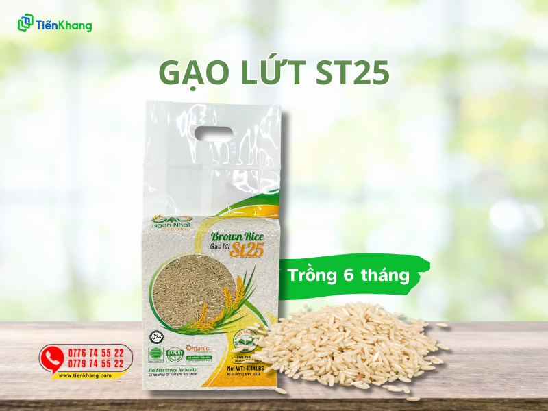 Gạo lứt ST25 trồng 6 tháng