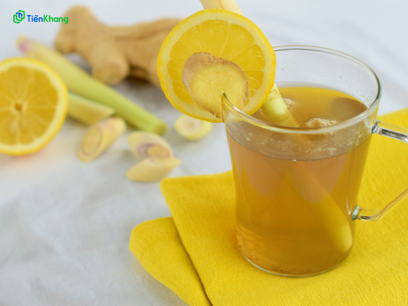 Nấu nước giải rượu chanh sả gừng