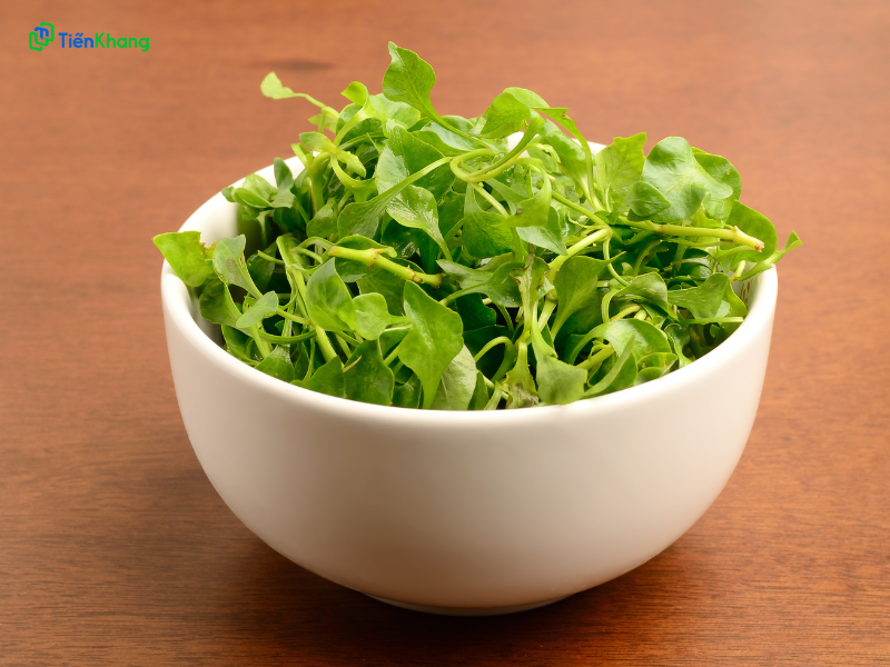 Cải xoong cấp ẩm cho da, tăng đàn hồi da