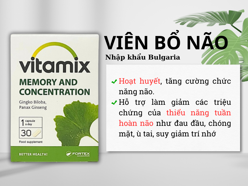 Vitamin bổ não Vitamix - Vitamix Memory and Concentration