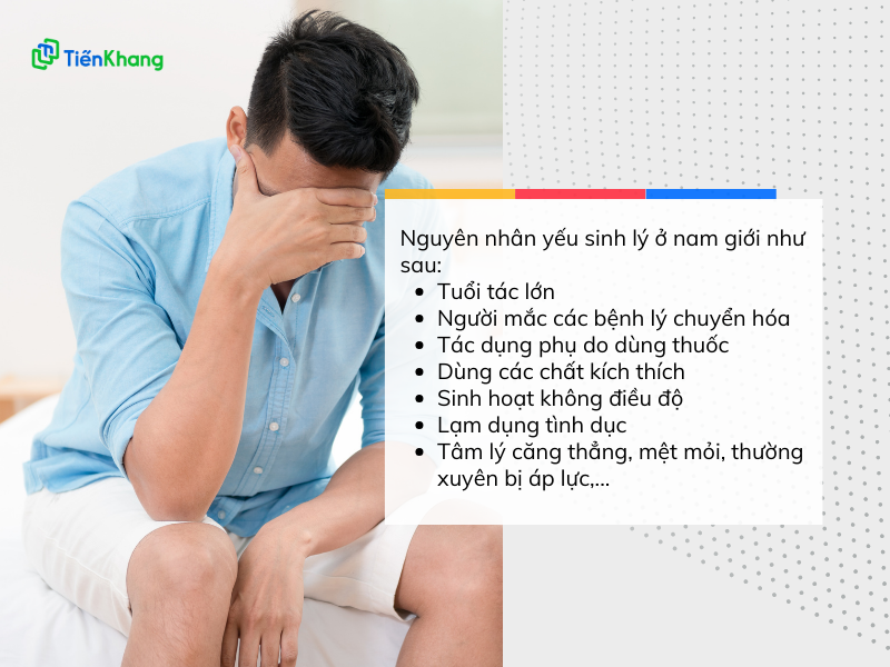 Nguyên nhân yếu sinh lý ở nam giới