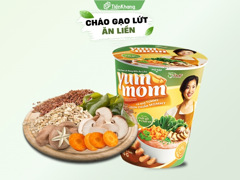 Cháo gạo lứt ăn liền Yum Mom