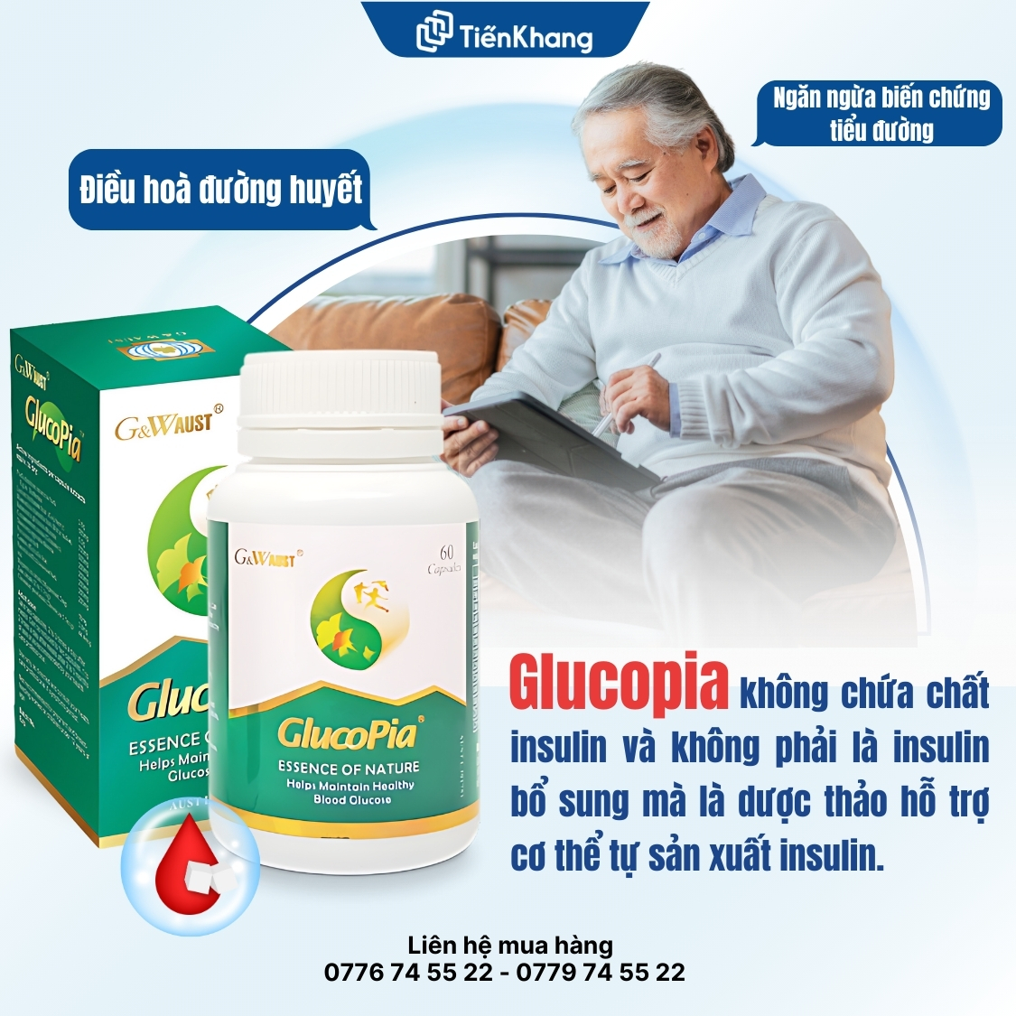 Viên uống Glucopia - Điều hóa đường huyết hiệu quả