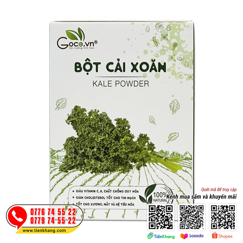 Bột cải xoăn Kale nguyên chất