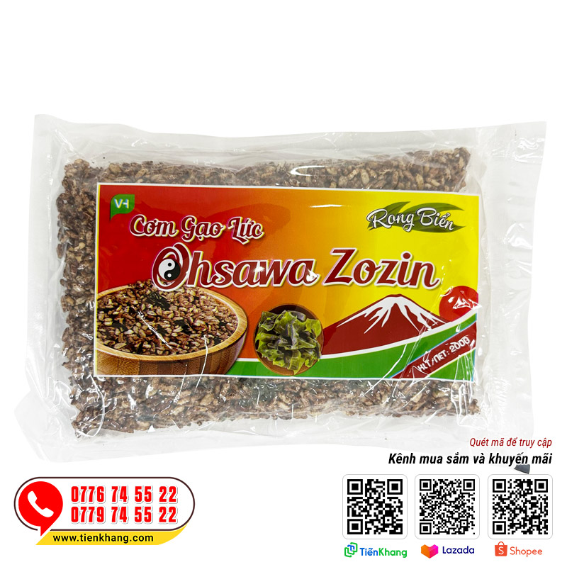 Cơm gạo lứt Ohsawa Zozin vị rong biển 