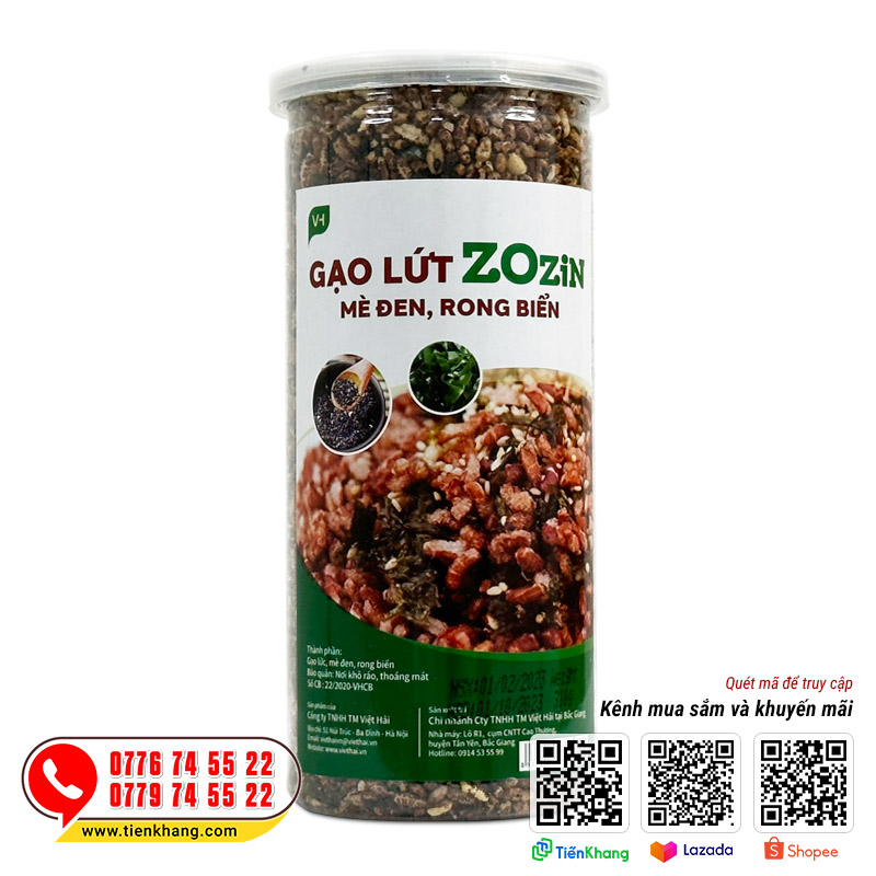 Cơm gạo lứt Ohsawa Zozin vị rong biển ăn liền