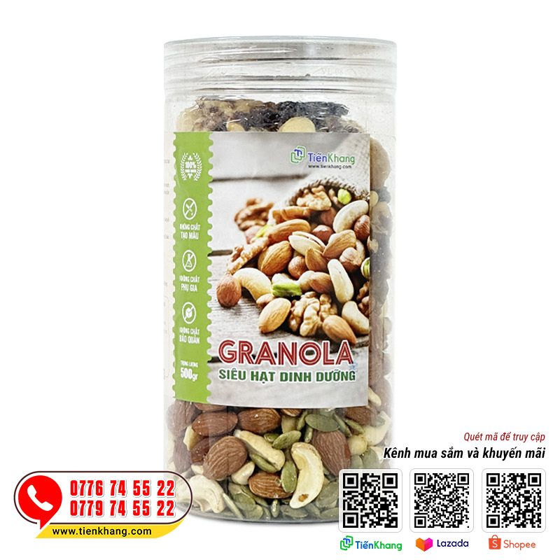 Granola siêu hạt dinh dưỡng Tiến Khang 