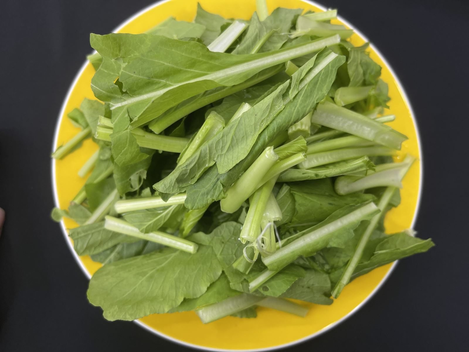 Sơ chế cải ngọt