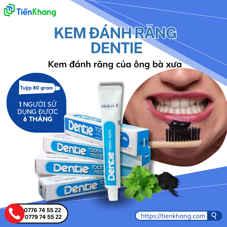 Tìm hiểu về công dụng của kem đánh răng Dentie