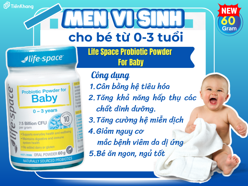 Vì sao nên sử dụng men vi sinh cho bé?