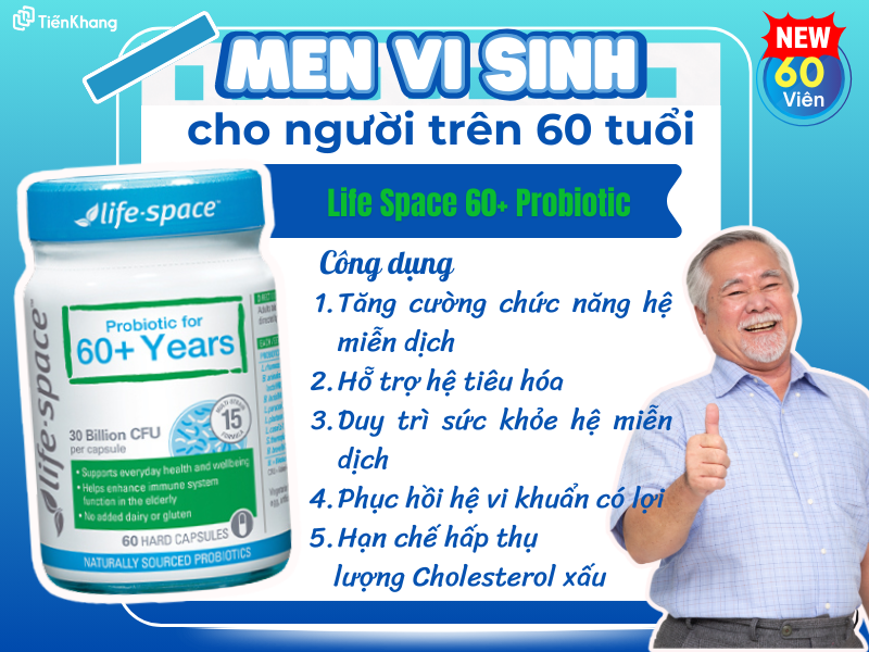 Tìm hiểu về men vi sinh cho người cao tuổi