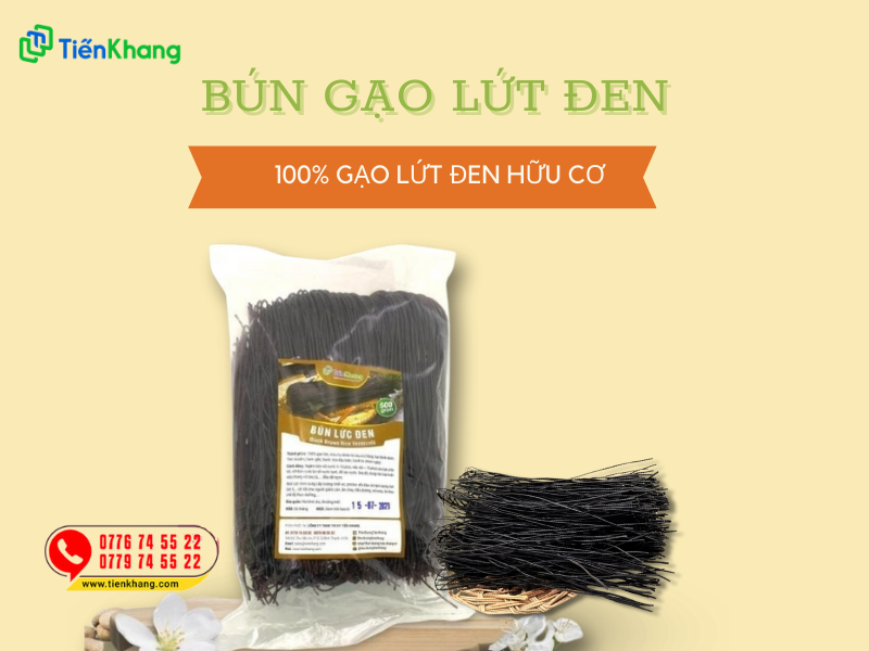 Bún gạo lứt đen ăn kiêng