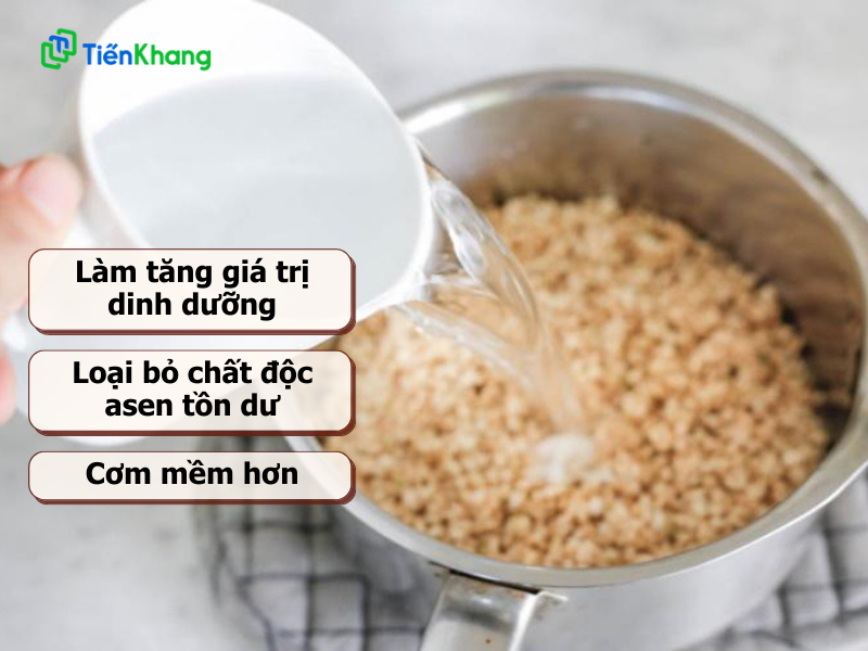 Ngâm gạo lứt mang lại nhiều lợi ích