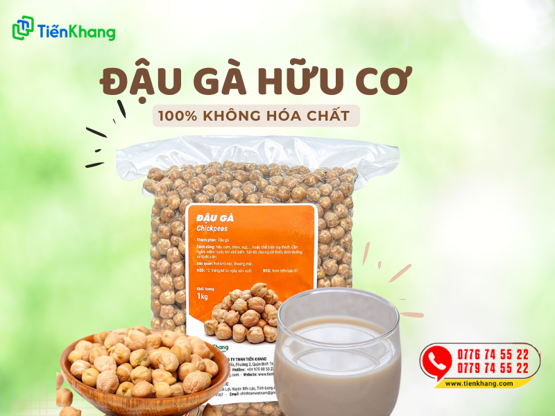 Đậu gà hữu cơ Tiến Khang 100% không hóa chất độc hại