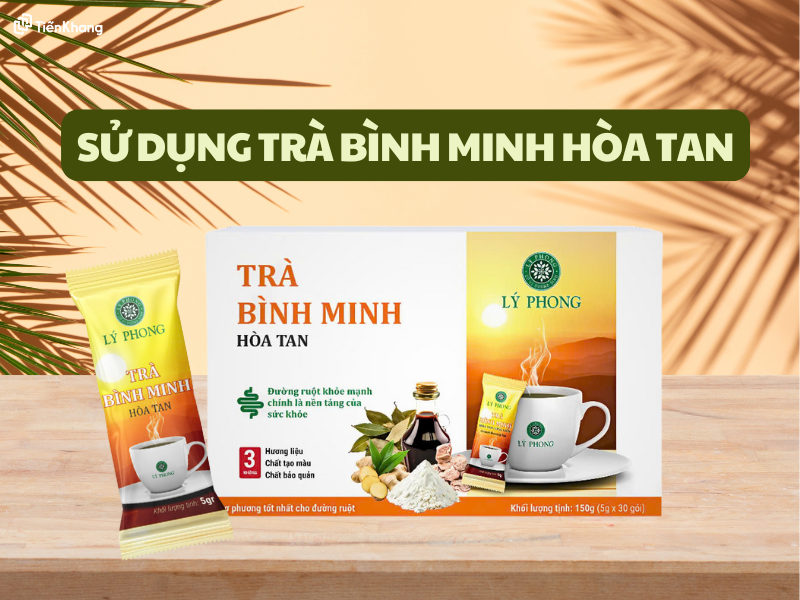 Sử dụng trà bình minh hòa tan