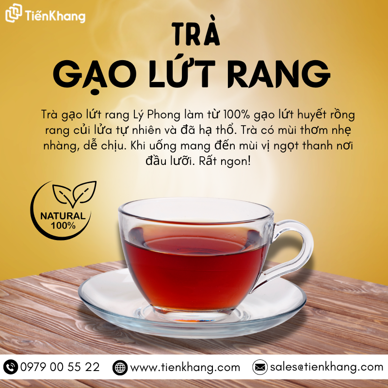 Tìm hiểu về trà gạo lứt rang Lý Phong