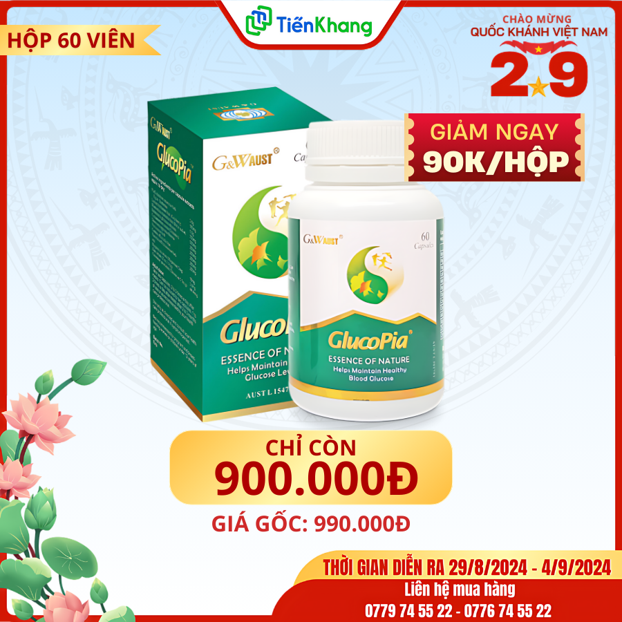 Khuyến mãi thảo dược Úc - Glucopia