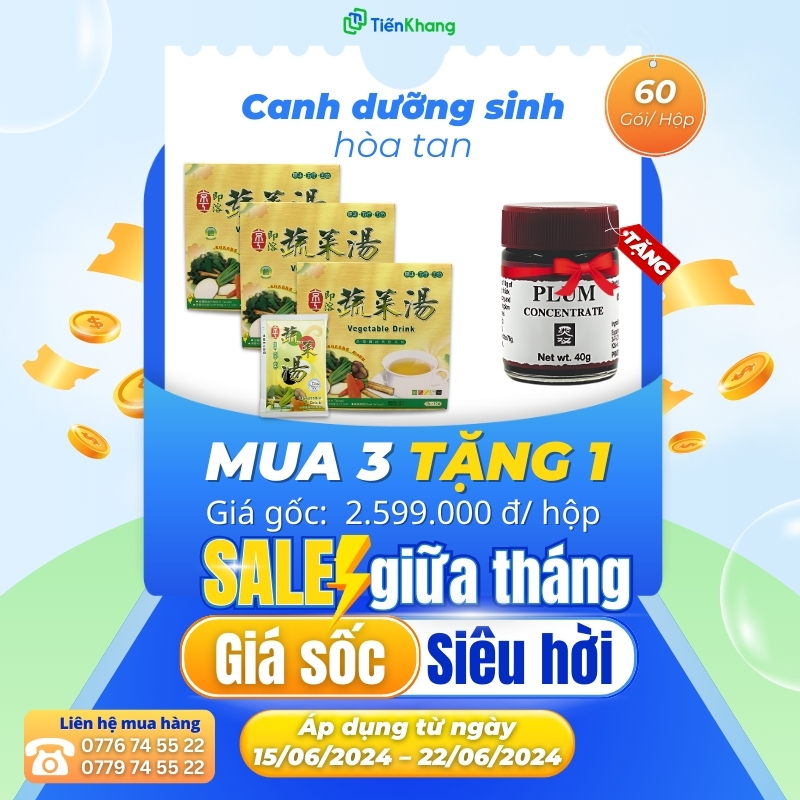 Khuyến mãi canh dưỡng sinh hòa tan