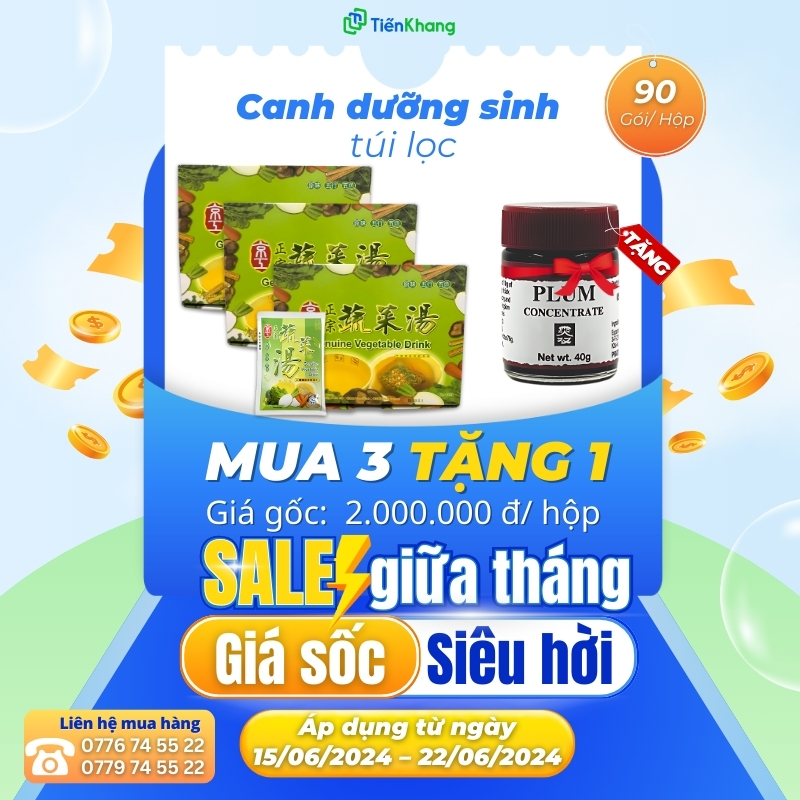 Canh dưỡng sinh túi lọc