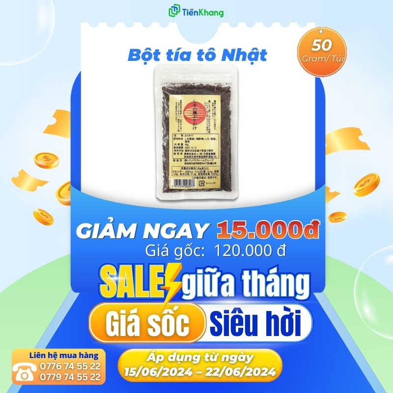 Khuyến mãi bột lá tía tô Nhật