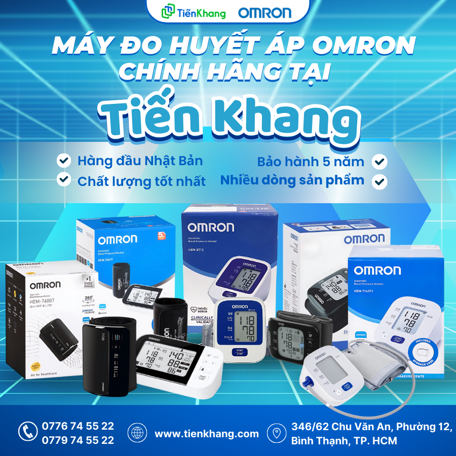 Khuyến mãi máy đo huyết áp Omron