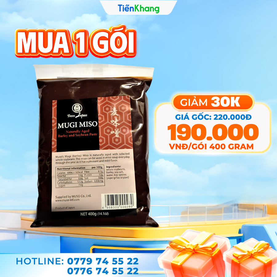 Khuyến mãi tương đặc Mugi Miso 11/11