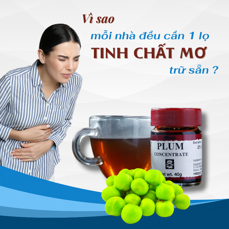 Vì sao mỗi nhà đều cần 1 lọ tinh chất mơ trữ sẵn?