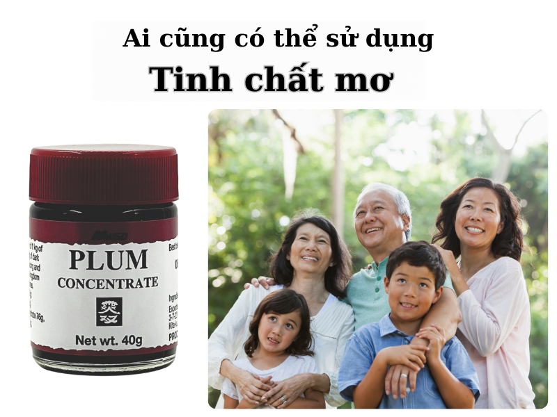 Ai cũng có thể sử dụng tinh chất mơ